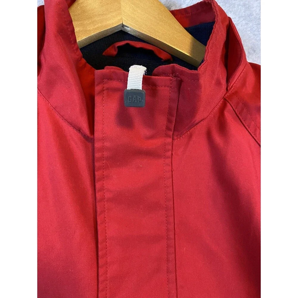GAP Kids Boys XXL Insulated Snow Ski Jacket Red Gray Pockets‎ Logo Youth Winter